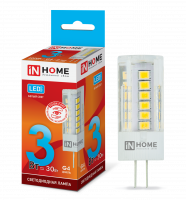 Лампа светодиодная LED-JC-VC 3Вт 12В G4 4000К 270Лм IN HOME