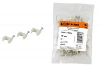 Скоба 10 мм плоская пластиковая (50шт) TDM