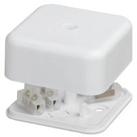 Коробка распаячная КР 50х50х20 ОП с клем. колодкой белая IP40 TDM