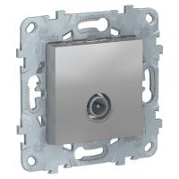 UNICA NEW Алюм Розетка TV, одиночная