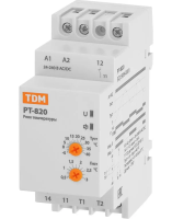 Реле температуры РТ-820 (-5+40С, 24-240В АС/DC, с датч. IP67) TDM
