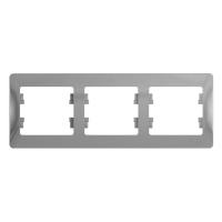 GLOSSA Алюминий Рамка 3-ая, горизонтальная