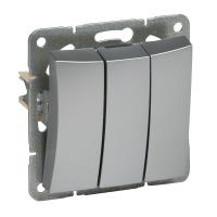 Дуэт Выключатель 3-клавиш. для с/у