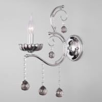 Светильник Хрусталь - 10107/1 хром/дымчатый хрусталь Strotskis