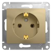 GLOSSA Титан Розетка с/з, 16А, механизм