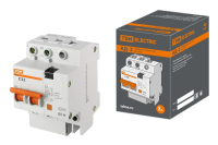 Диф.автомат АД12 2P, C32, 30мА, 4,5кА, тип АС, 3 мод, TDM