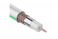 Кабель коаксиальный REXANT SAT 703 B, Cu/Al/Cu, 75%, 75 Ом, бухта 100 м, белый