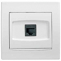 Розетка комп RJ45 к 5E UTP бел\бел вставк