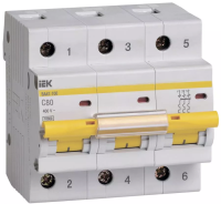 KARAT Авт. выкл. ВА47-100 3P C 80А 10кА IEK