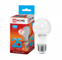 Лампа светодиодная LED-A65-VC 25Вт 230В Е27 4000К 2250Лм IN HOME