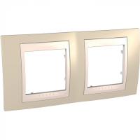 РАМКА ГОРИЗОНТАЛЬНАЯ, 2 МЕСТА, ХАМЕЛЕОН ПЕСЧАНЫЙ/ БЕЖЕВЫЙ