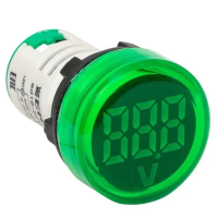 Индикатор значения напряжения зеленый ED16-22VD EKF PROxima