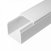 Кабель-канал белый 2-й замок в п/э 40х40 (60м/уп) Промрукав