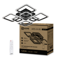 Светильник светод. ELEGANT ARIS-B-BG 120Вт 230В 3000-6500K 10500Лм 600х600х110мм ПУ черн IN HOME