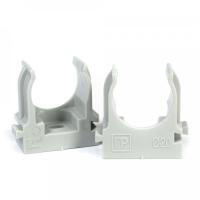 Крепеж-клипса для труб для монтажного пистолета серая в гофроящике d20 (1200шт/кор) Промрукав