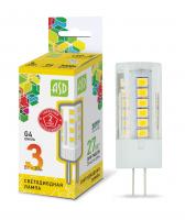 Лампа светодиодная LED-JC-standard 3Вт 12В G4 3000К 270Лм ASD