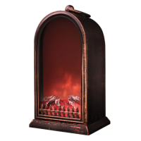 Светодиодный камин «Фьюжн» эф.жив.огня 14,7x11,7x25 см, батар.2хС (не в компл) USB,бронза NEON-NIGHT