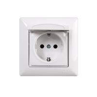 Розетка с крышкой с з/з