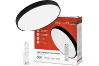 Светильник светод. SCANDY SIMPLE-55RCB 55Вт 230В 3000-6500K 4400Лм 330x50мм пульт ДУ черн IN HOME