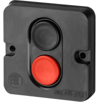 Пост кнопочный ПКЕ 622 У2, красная и черная кнопки, IP54 TDM 