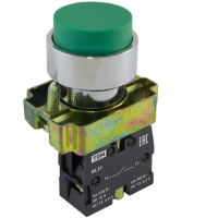 Кнопка SB2-BL31 с возвратом, 1НО, d22 мм, зеленая, IP40 TDM