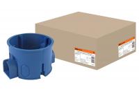 Установочная коробка СП D68х45мм, без саморезов, стыковочные узлы, IP20,TDM