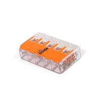 Клемма WAGO 221-415 (5х4,0мм2 с рычажком) (новая)