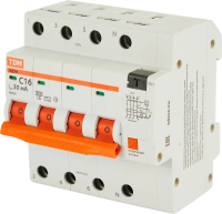 Диф.автомат АД14 4Р 16А 30мА TDM 5 мод. (нов)