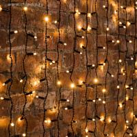 Гирлянда «Светодиодный дождь» 2x0,8 м, эффект мерц., черный провод, 230В Теплый белый NEON-NIGHT