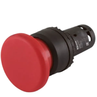 Кнопка грибовидная SB7-CC45 с возвратом, 1НО+1НЗ, d35 мм, красная, IP40 TDM
