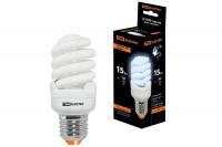 Лампа энергосберегающая КЛЛ-FSТ2-15 Вт-4000 К–Е27 КОМПАКТ (40х98 мм)TDM