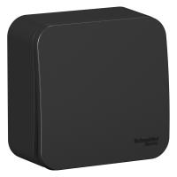 BLANCA Антрацит О/У Переключатель 1-клавишный 10А, 250B, изолир. пластина,