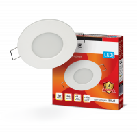 Панель светодиод. встр. круглая RLP-eco 3Вт 230В 4000К 210Лм 90x80мм белая IP40 IN HOME