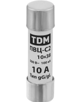 Плавкая вставка ПВЦ-С2 10х38 10А TDM
