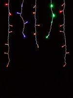 Гирлянда светодиодная "Бахрома" 2,5х0,6 м, 120LED, многоцветн., 8 режимов, 250 В, IP44, TDM