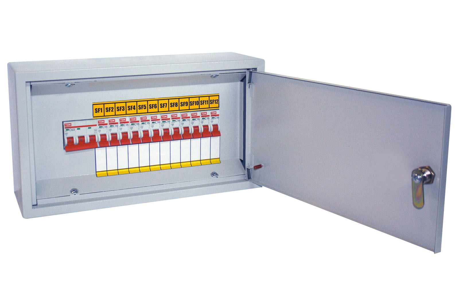 Осветительный щиток с выключателем ОЩВ-12 (63А/16А) TDM купить по цене  8 305.17 руб. в Севастополе | «Сириус Электро»