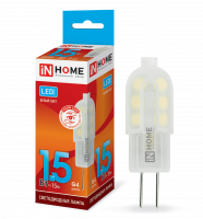 Лампа светодиодная LED-JC-VC 1.5Вт 12В G4 4000К 135Лм IN HOME