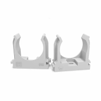 Крепеж-клипса для труб атмосферост.для прямого монтажа серая в п/эd32мм (25шт/500шт уп/кор)Промрукав