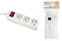 Удлинитель народный УН03В выключатель, 3 гнезда, 5метров, с/з, ПВС 3х0,75мм2  10А/250В