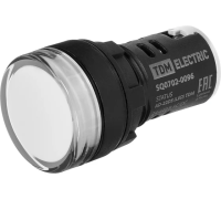 Лампа сигнальная STATUS AD-22DS, LED, d22 мм, 24-440 В AC/DC, IP65, белый TDM