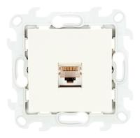 Simon 24 Слоновая кость Розетка RJ45 кат. 5е UTP