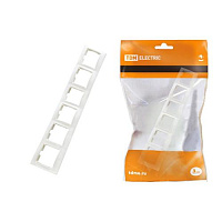 Рамка 5 постовая горизонтальная белая "Таймыр" TDM