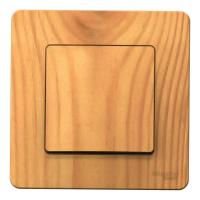 BLANCA Ясень С/У 1-клавишный Выключатель (cх.1), 10А, 250В,