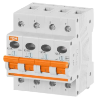 Выключатель нагрузки (мини-рубильник) ВН-32 4P 125A TDM