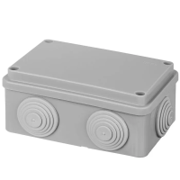 Коробка распаячная ОП 120х80х50мм, крышка, IP55, 6 вх. TDM