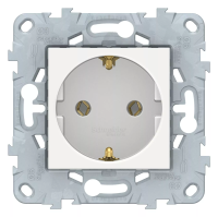 UNICA NEW Бел Розетка с/з без шторок, винт. зажим, 16А, 250В_sale