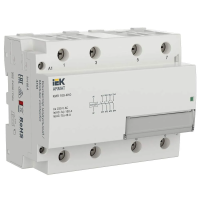 Контактор модульный KMR 100А 24В AC/DC 4НО IEK