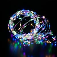 Гирлянда бытовая электрическая нить - 400-009  "роса" мульти 10М IP20