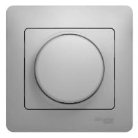 GLOSSA Алюминий Светорегулятор (диммер) поворотный, 300Вт, в сборе