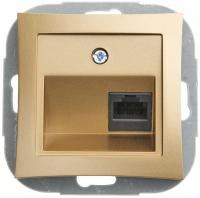 Дуэт Шампань Розетка комп. RJ45 кат.5Е, мех-м